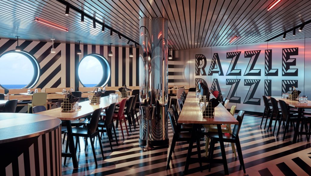 Interior of Razzle Dazzle restaurant