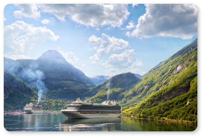 photo of a ship in Fjords