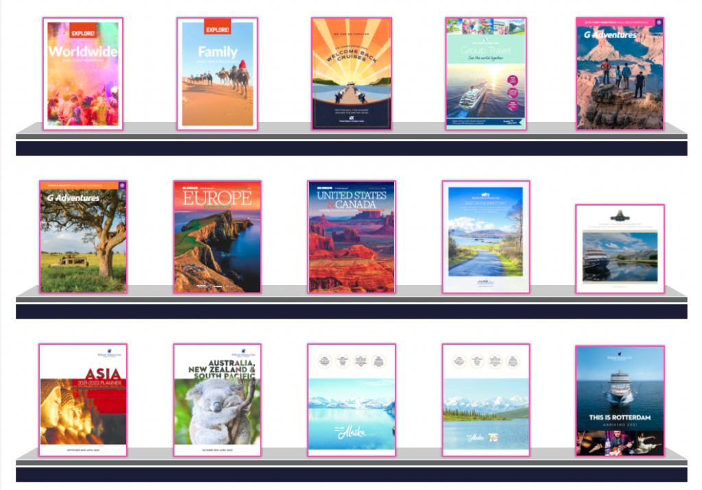 Screenshot of Widgety Brochure Rack in pink