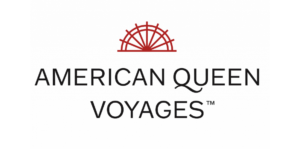 American Queen Voyages Logo with Paddlewheel