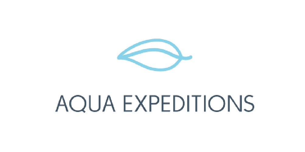 Aqua Expeditions Logo with Leaf