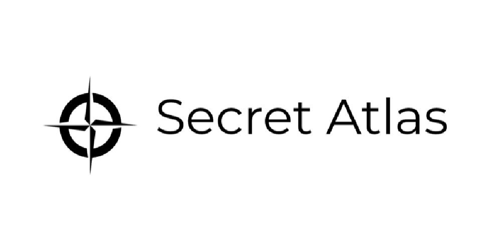 Secret Atlas Logo with Compass